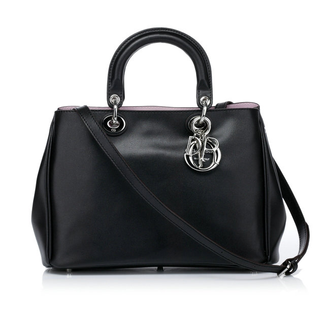 small Christian Dior diorissimo nappa leather bag 0902 black